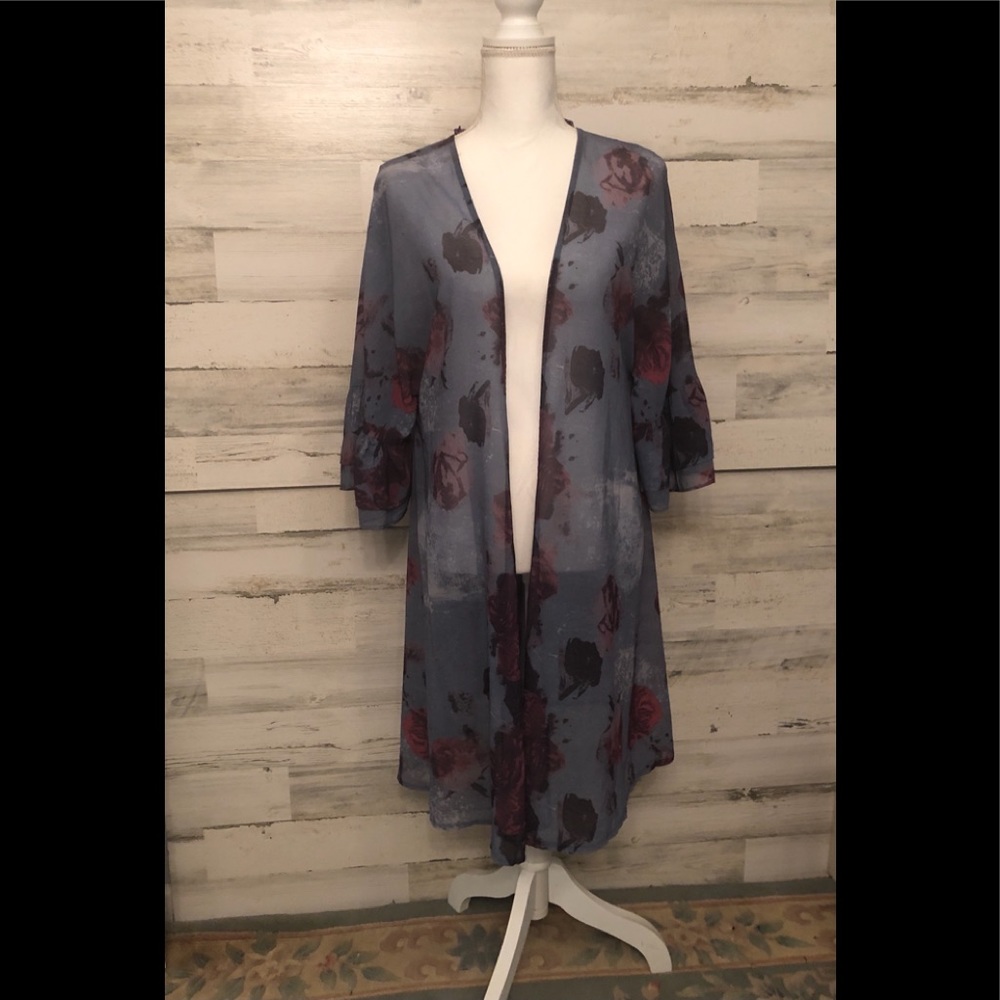 Sheer Long Kimono Sheer Cardigan